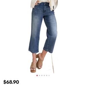 Judy Blue Look at me now High rise crop vintage wide leg size 1/25